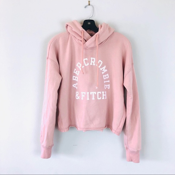 Abercrombie & Fitch Blush Pink Hoodie Sweatshirt - Picture 1 of 6